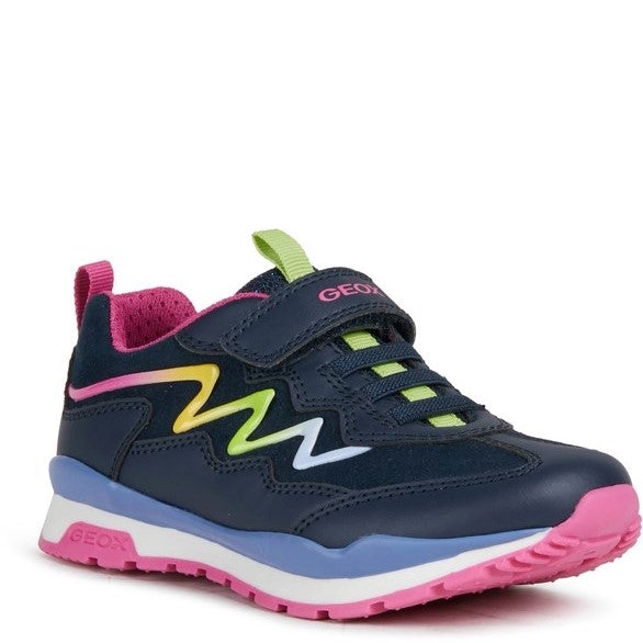 Geox Navy And Multicolour Trainers