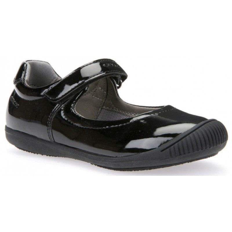 Geox Patent Velcro School Shoes shoozoo